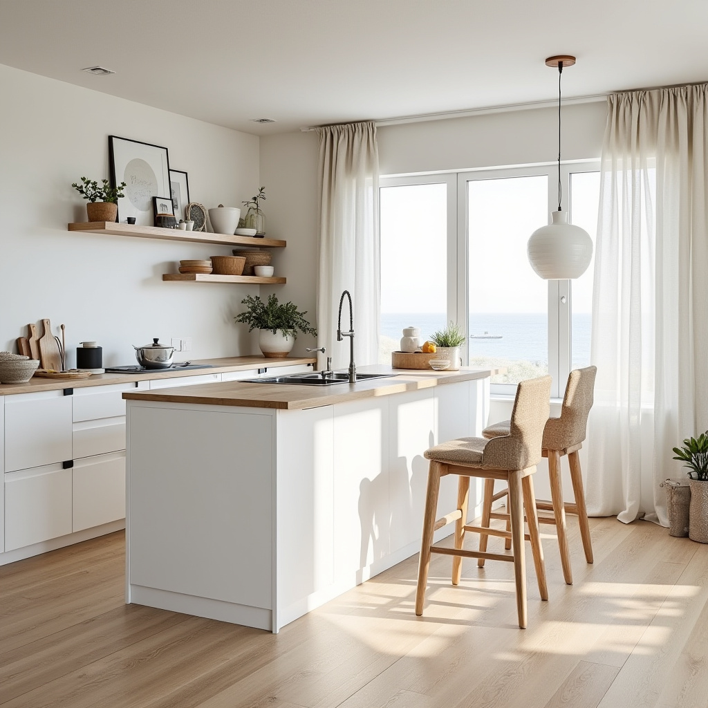 beach boho kitchen 16