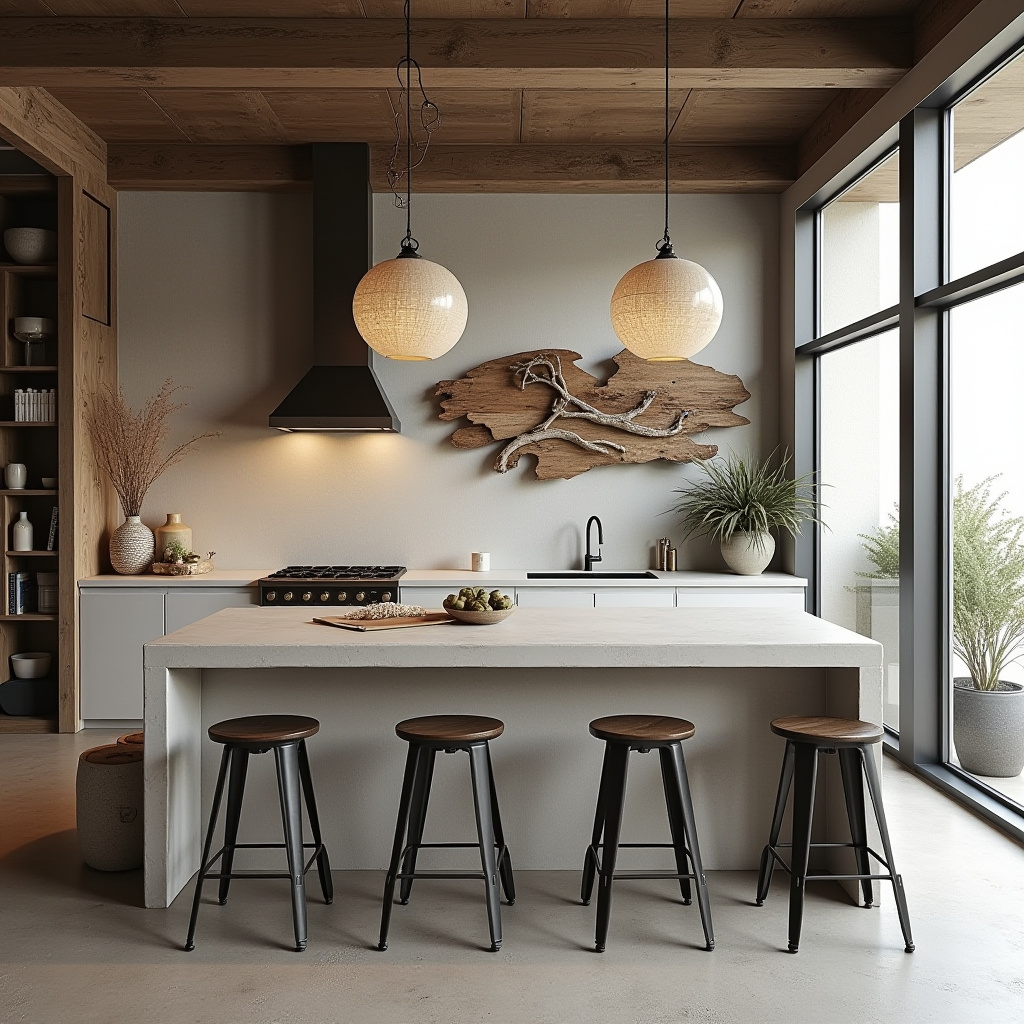 beach boho kitchen 17