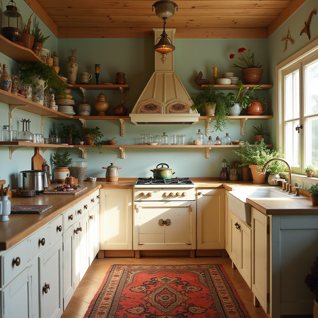 beach boho kitchen 24