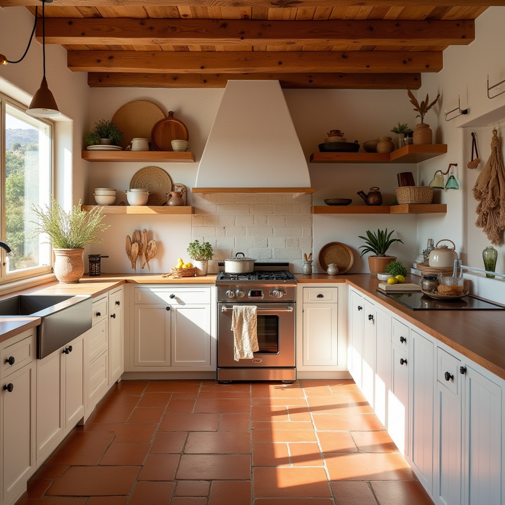 beach boho kitchen 32
