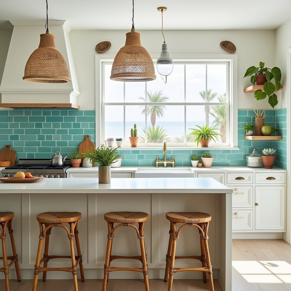 beach boho kitchen 38