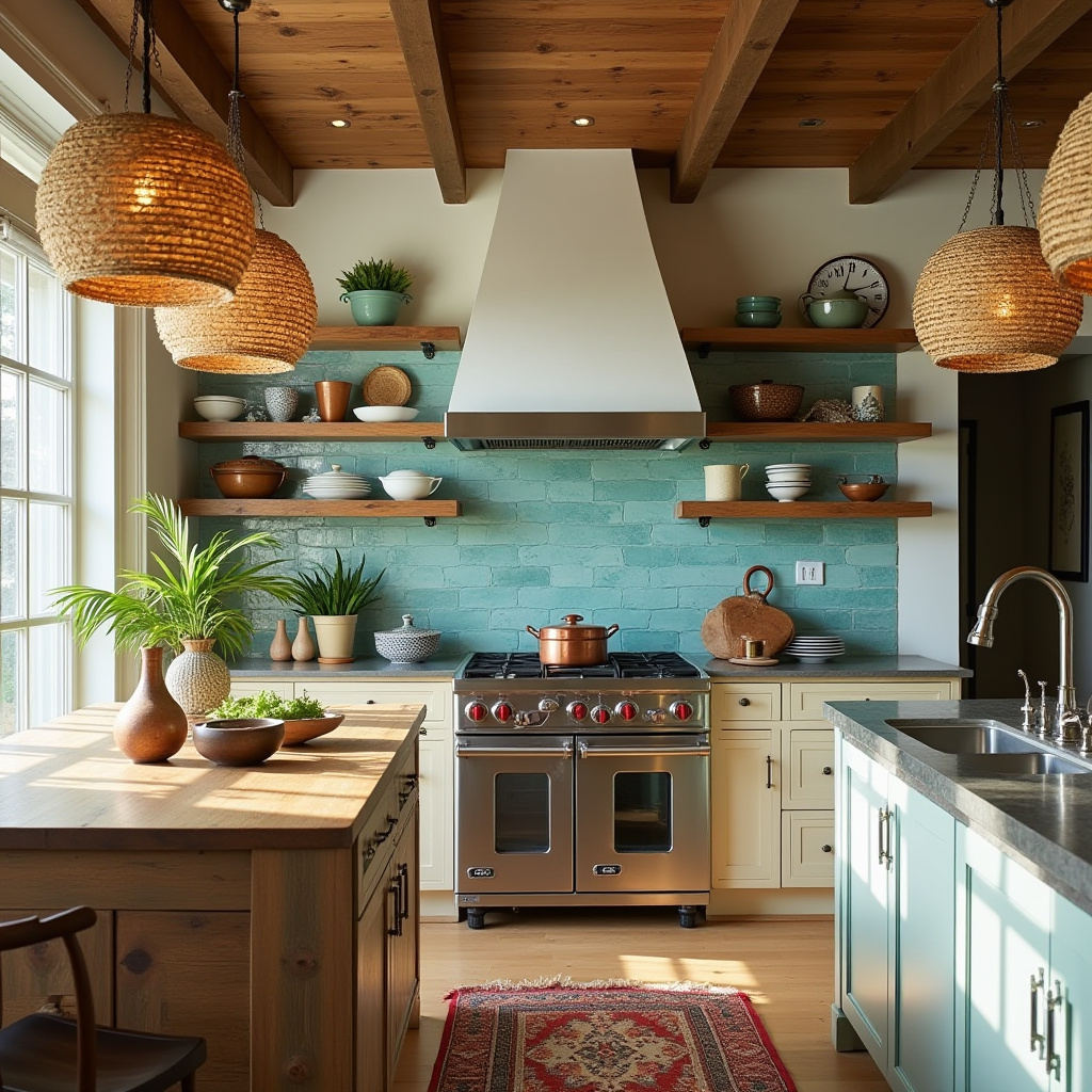 beach boho kitchen 4