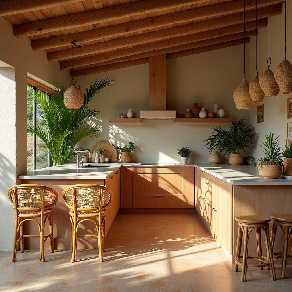 beach boho kitchen 6