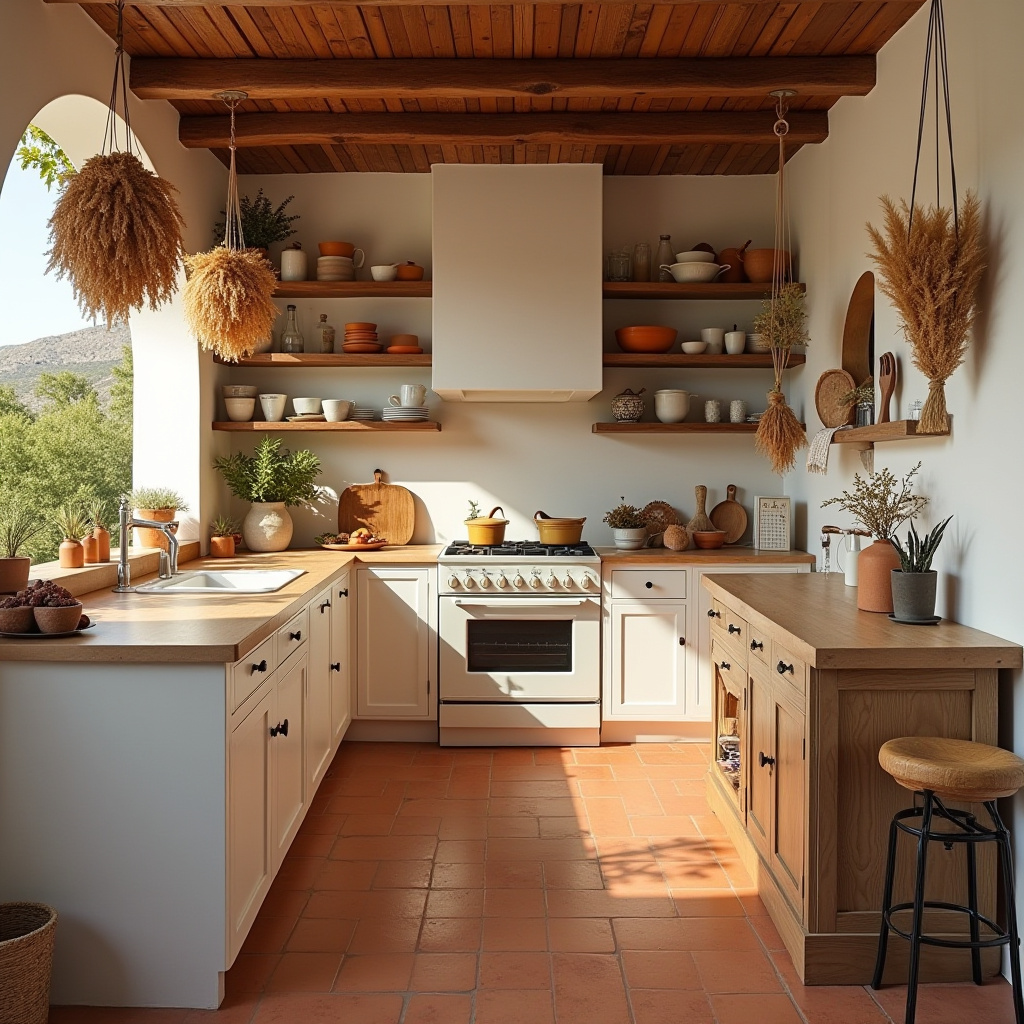 beach boho kitchen 9