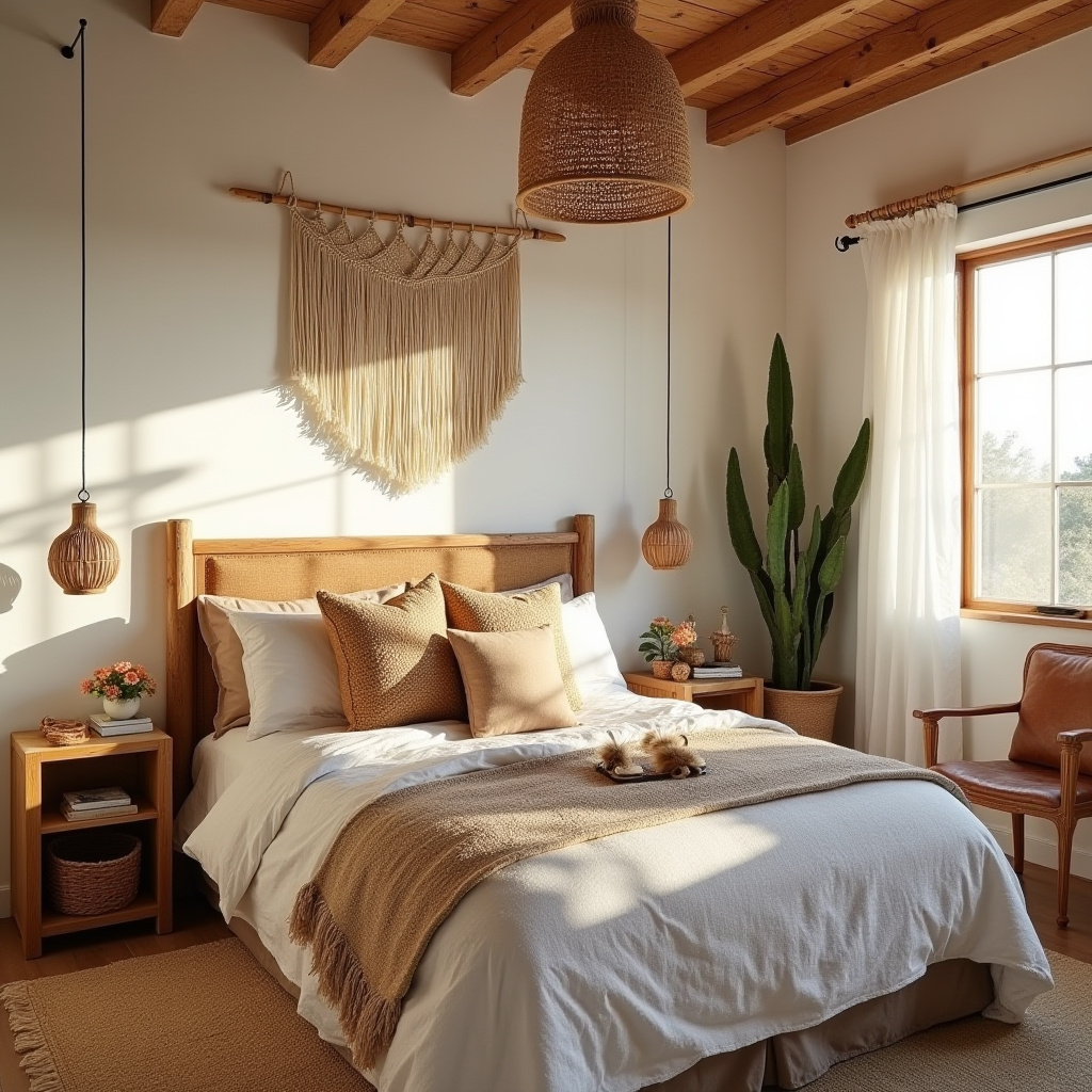 beachy boho bedroom 30