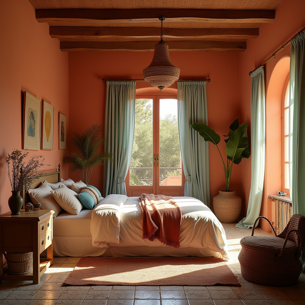 beachy boho bedroom 37