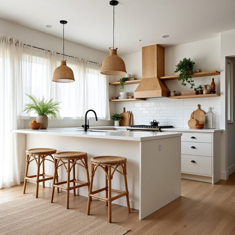 beachy boho kitchen 1