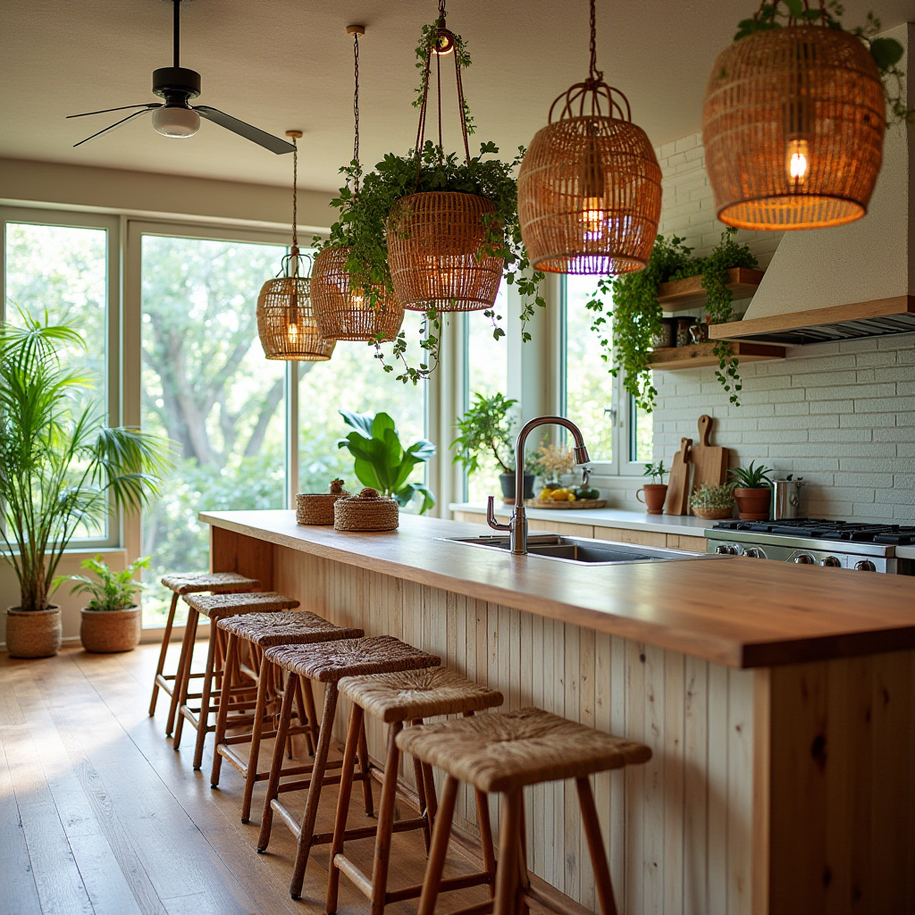 beachy boho kitchen 11