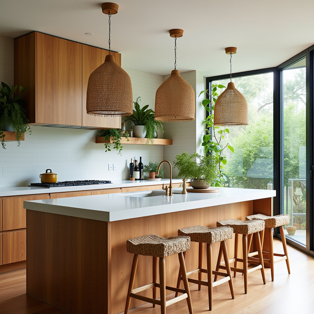 beachy boho kitchen 12