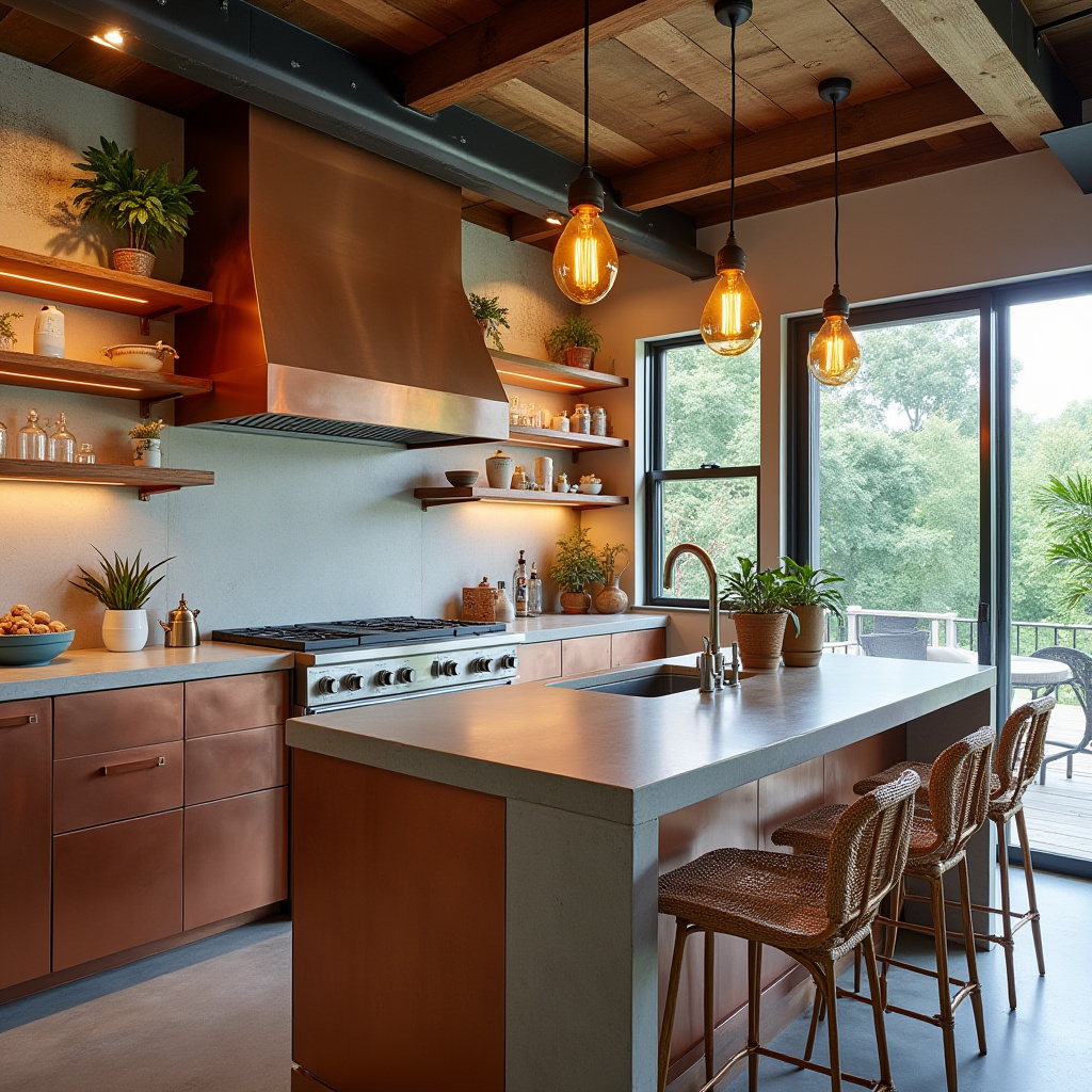 beachy boho kitchen 16