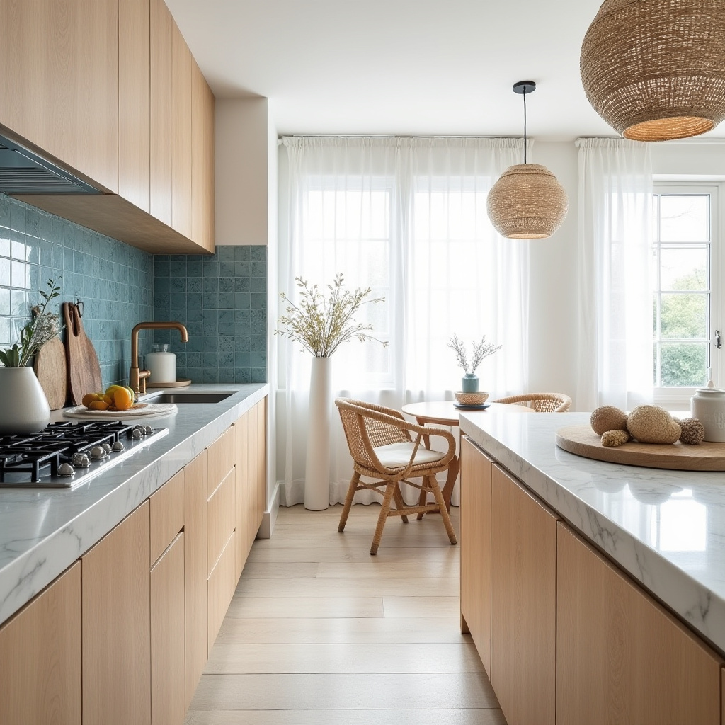 beachy boho kitchen 18