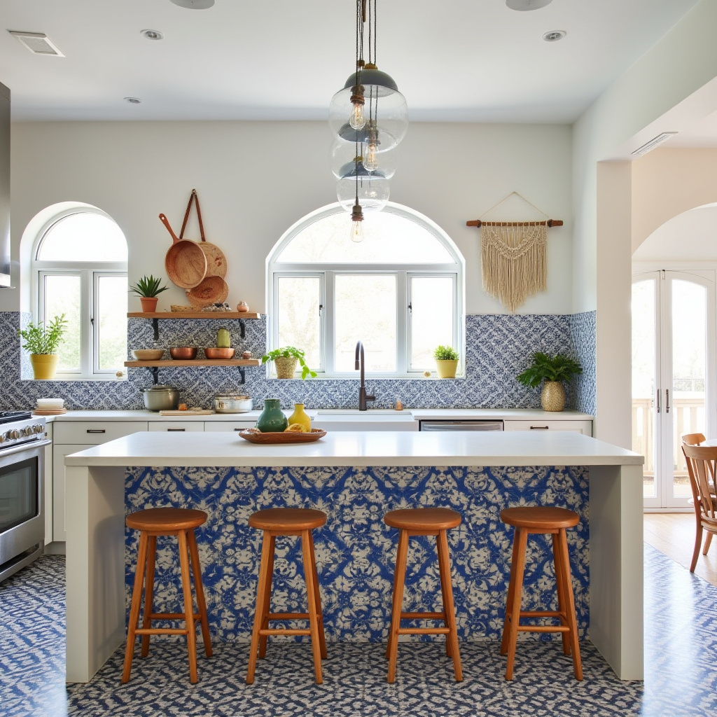 beachy boho kitchen 23