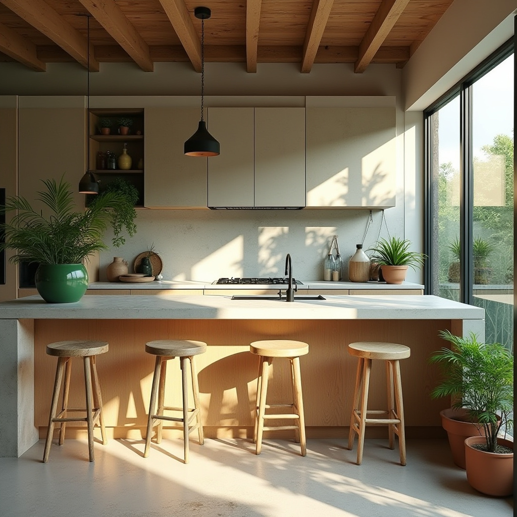 beachy boho kitchen 25