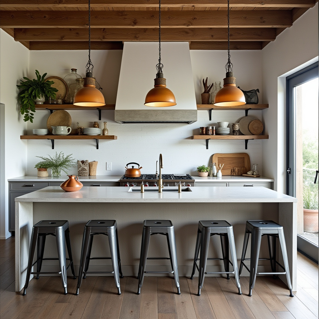 beachy boho kitchen 27