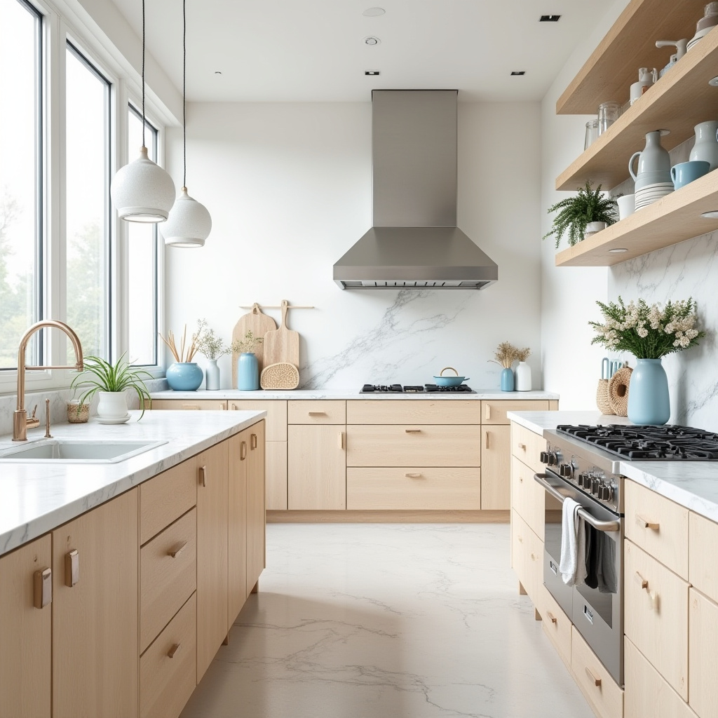 beachy boho kitchen 29