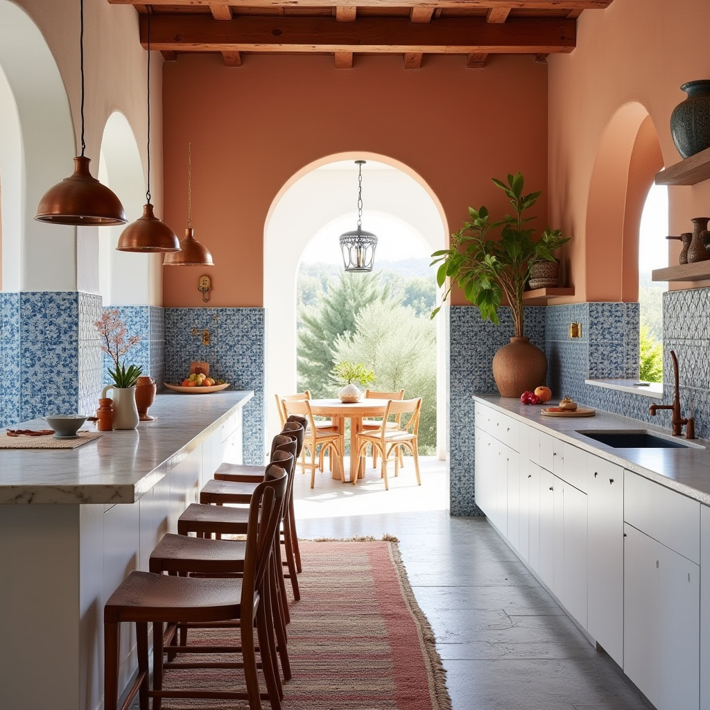 beachy boho kitchen 35