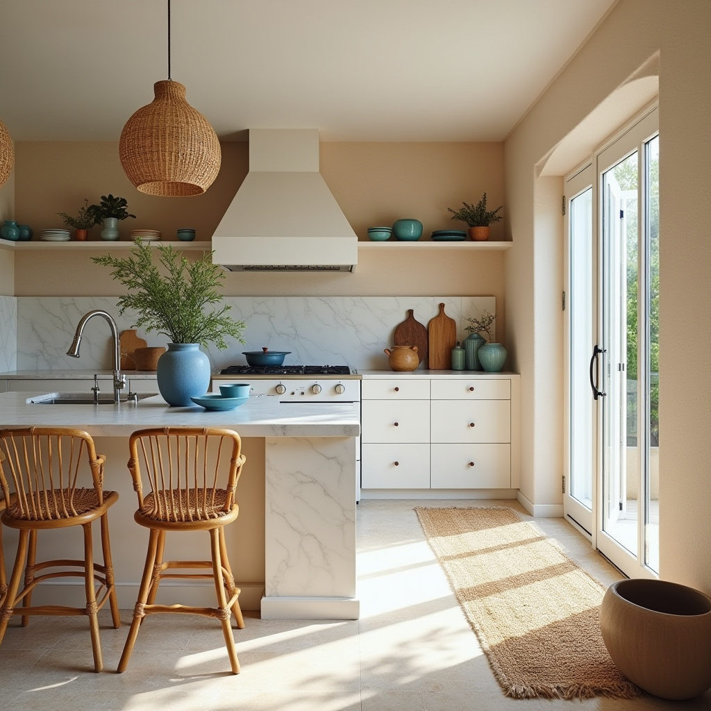 beachy boho kitchen 5