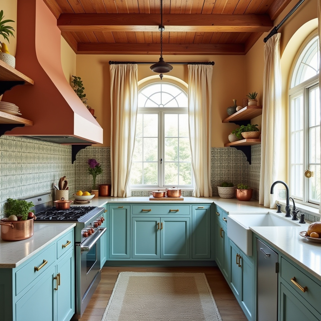 beachy boho kitchen 7