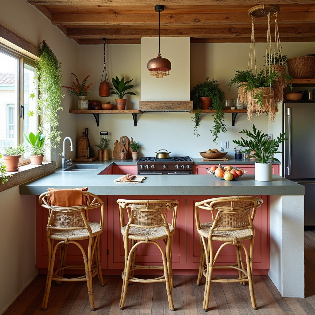 beachy boho kitchen 9