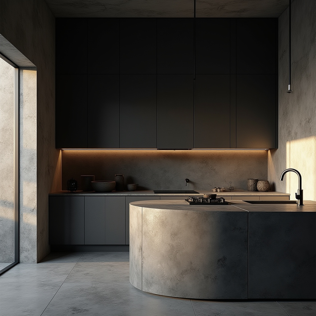 black and white boho kitchen 28