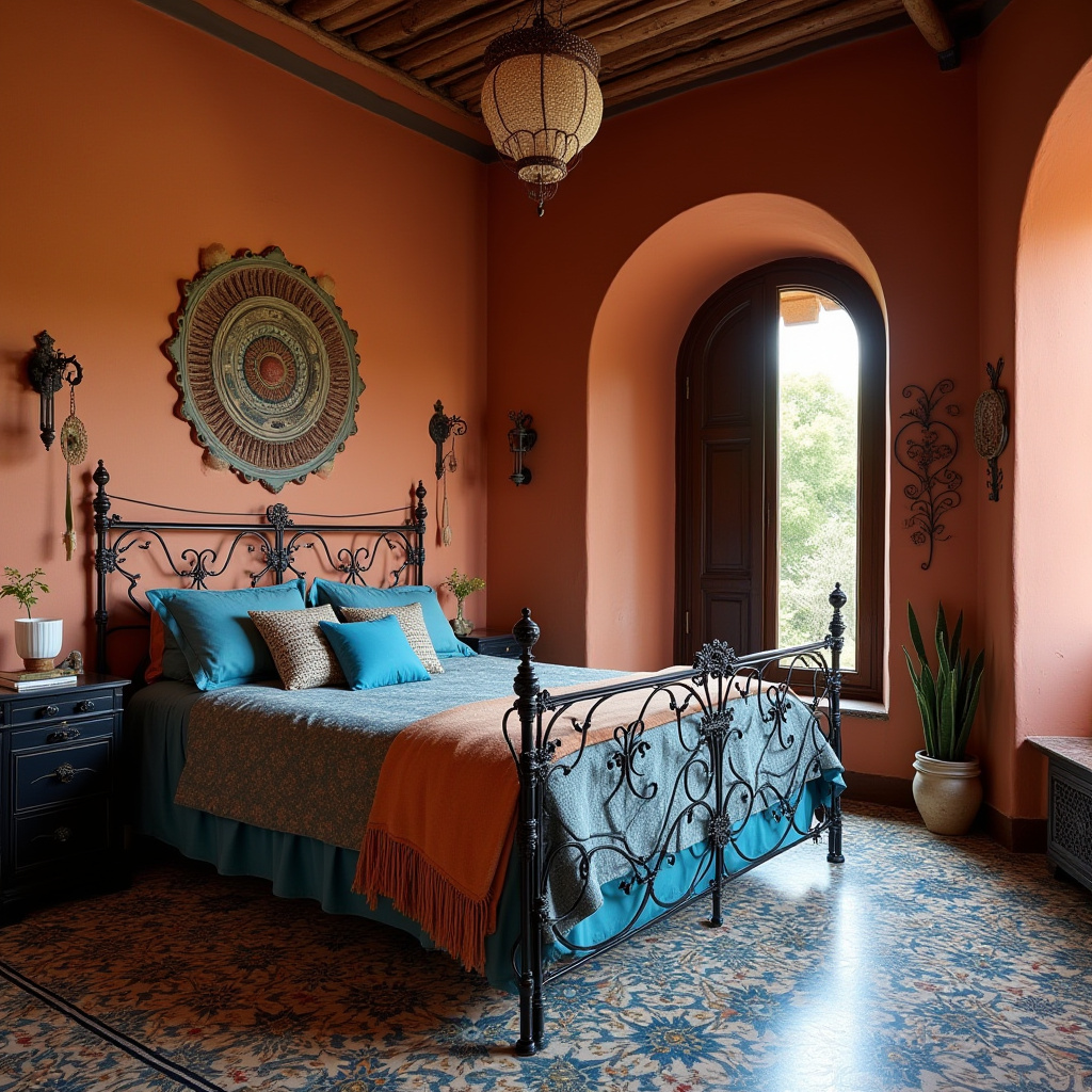 black boho bedroom 10