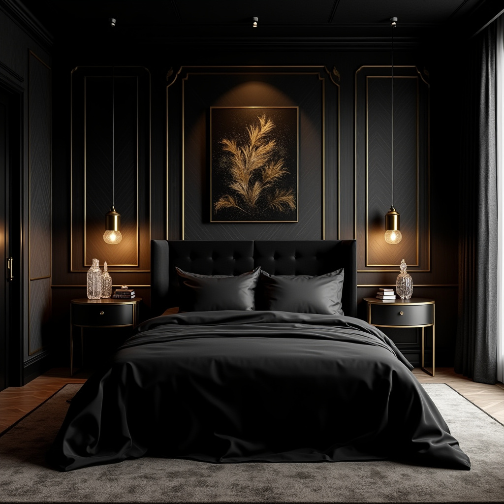 black boho bedroom 11
