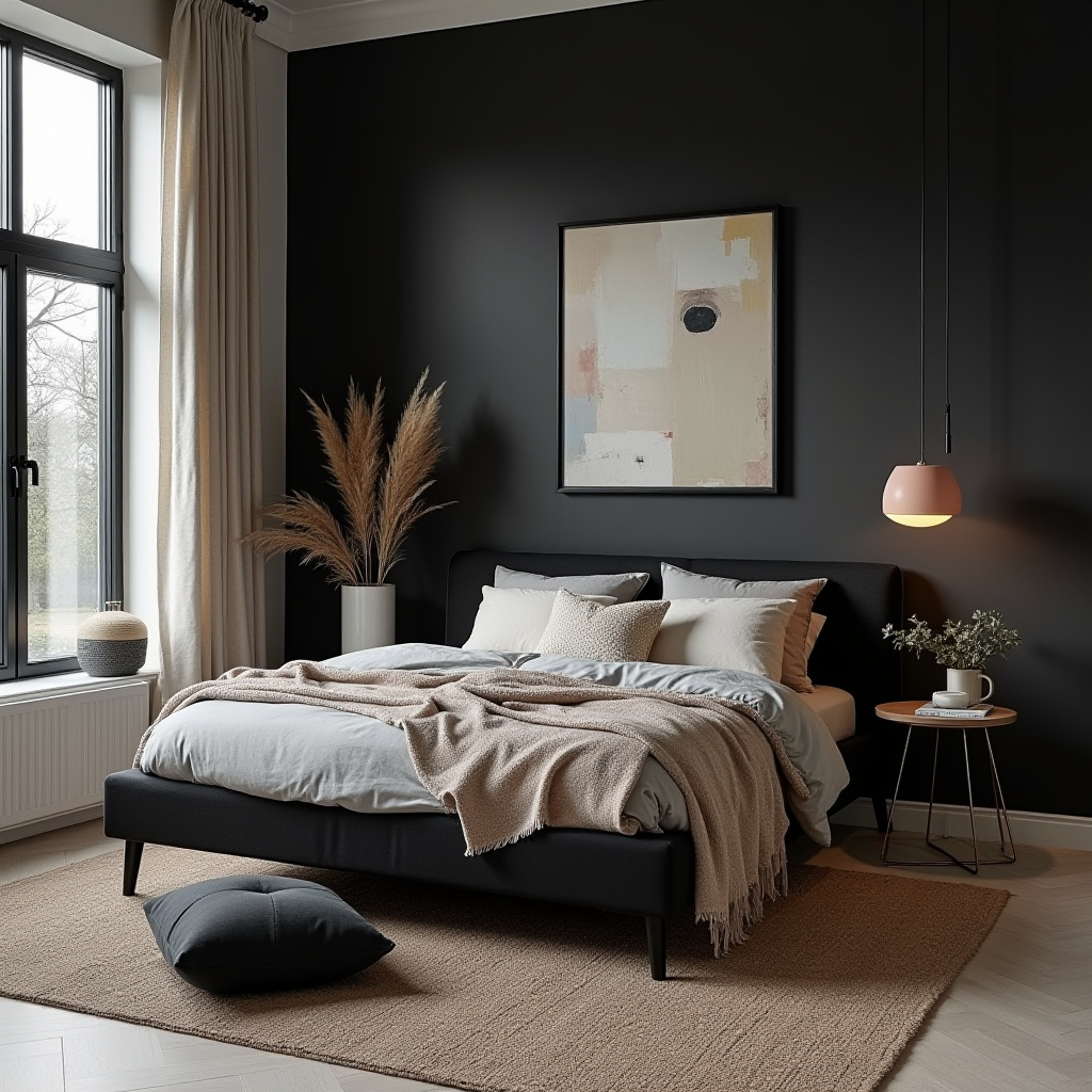 black boho bedroom 15