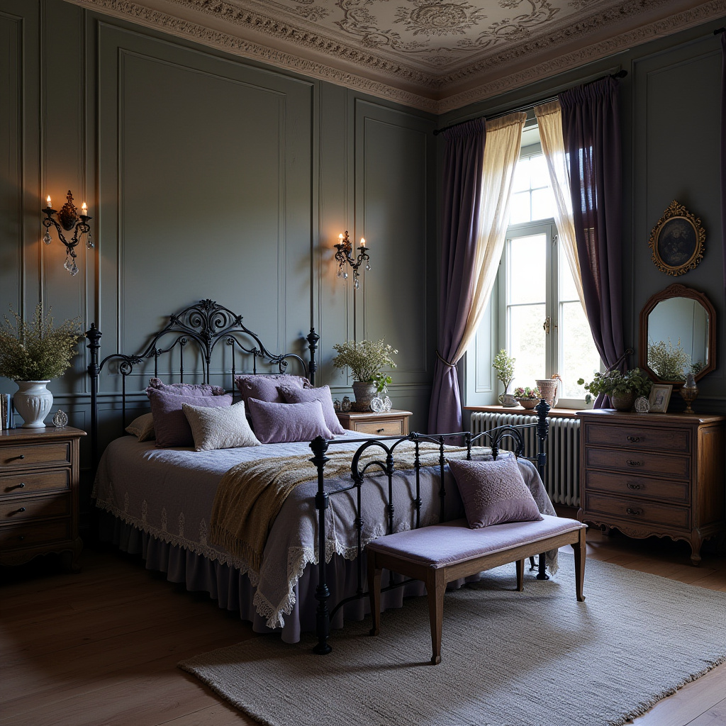 black boho bedroom 34