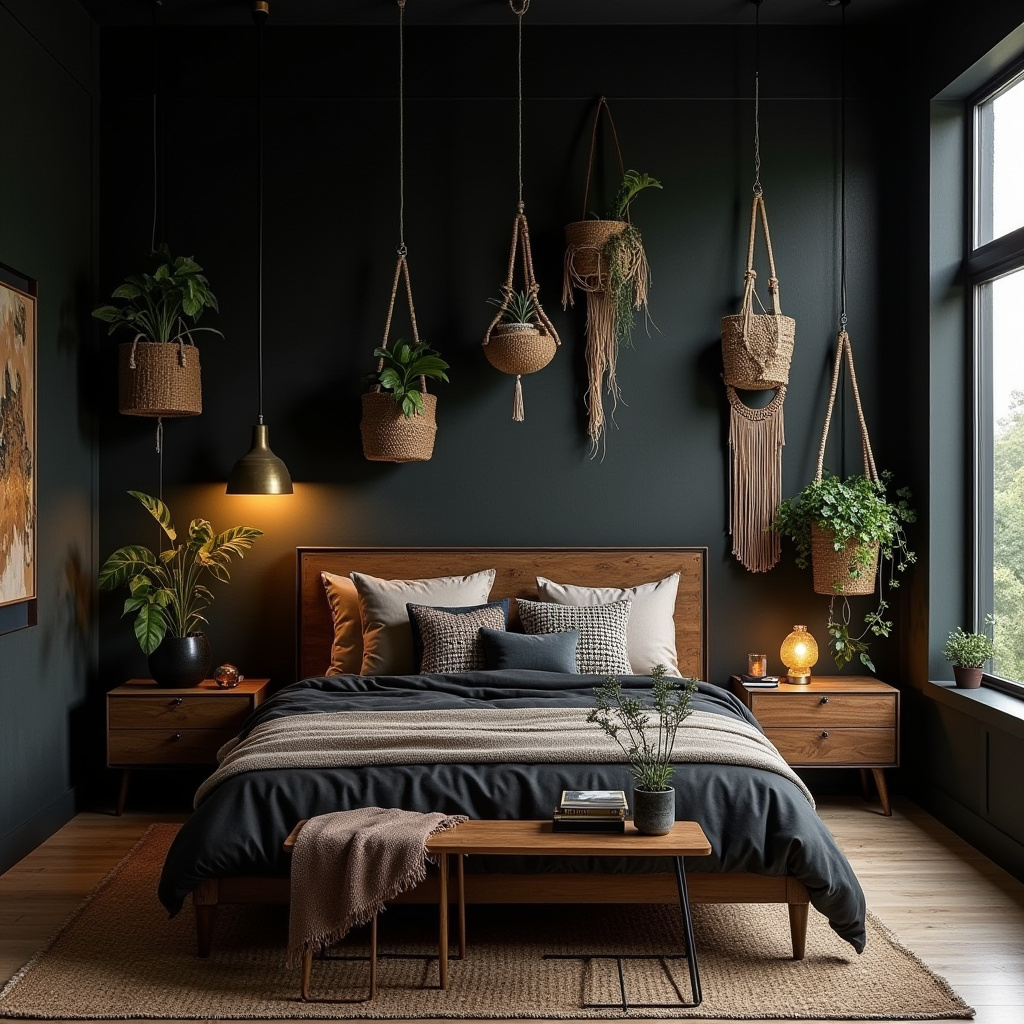 black boho bedroom 4