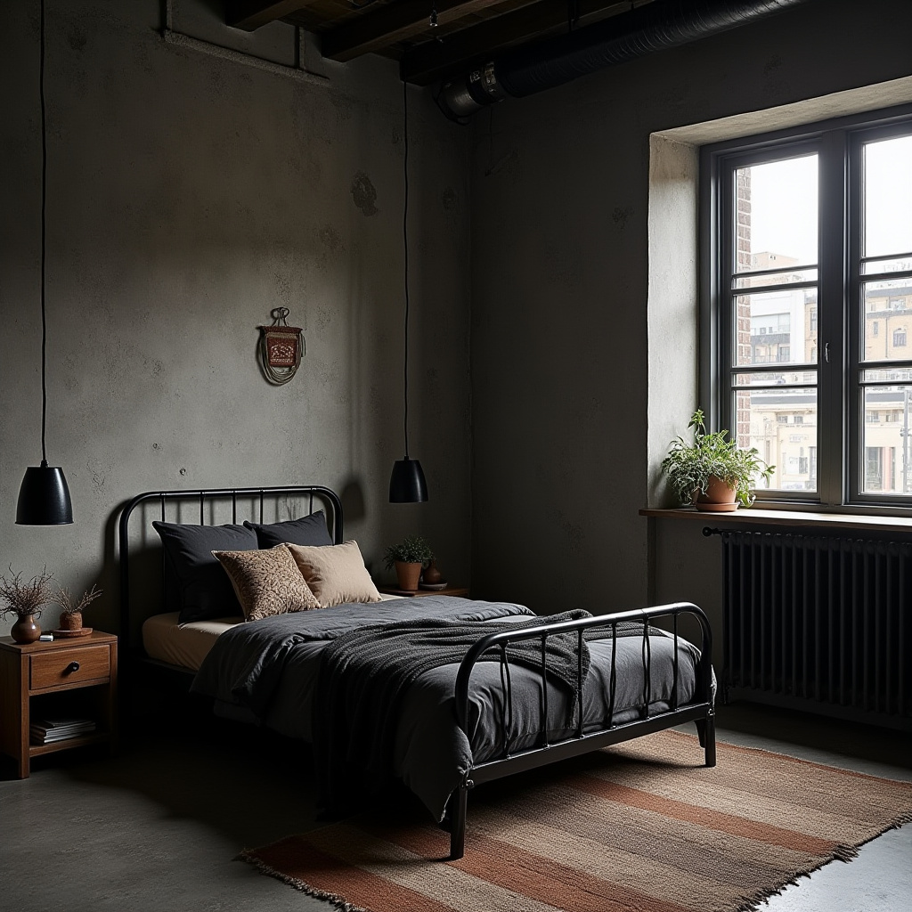 black boho bedroom 40