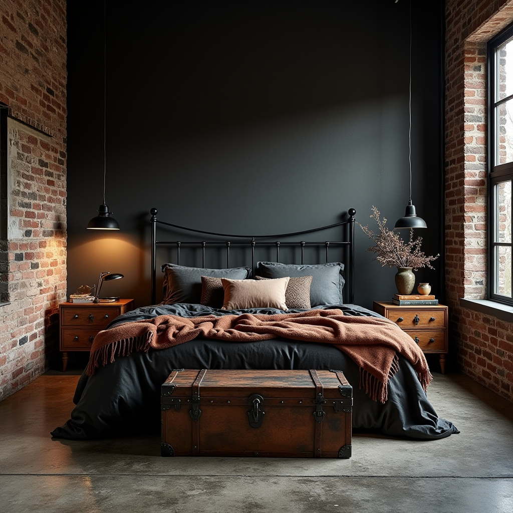black boho bedroom 7