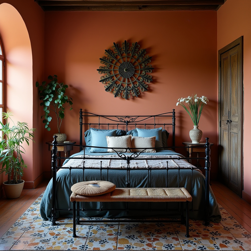 black boho bedroom 9