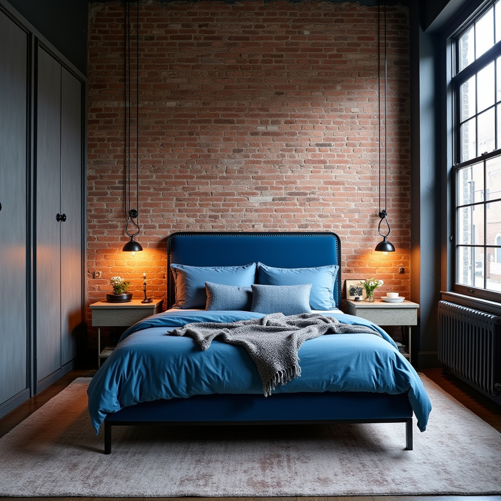 blue boho bedroom 15