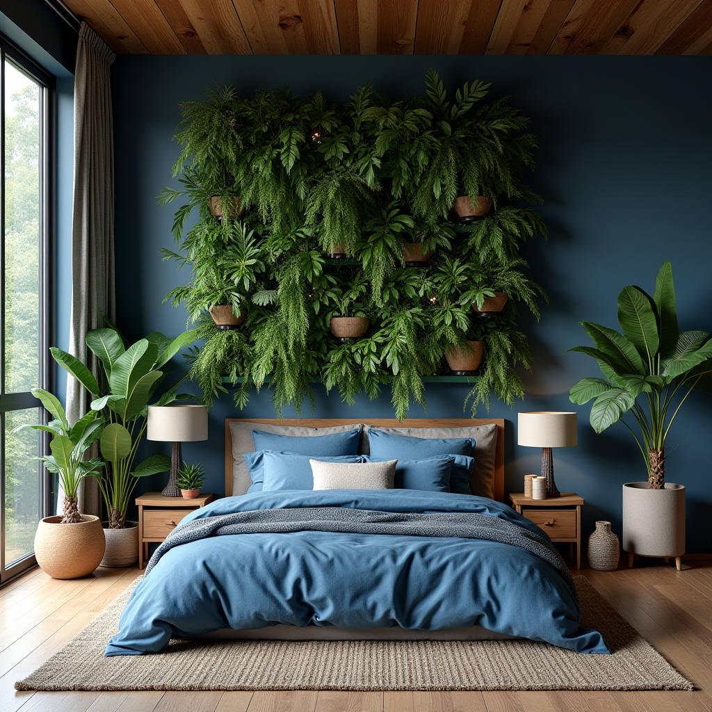blue boho bedroom 18