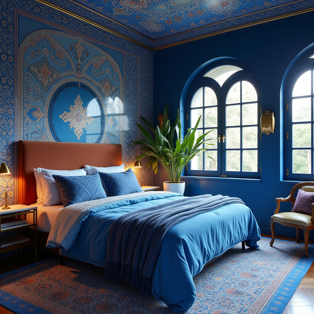 blue boho bedroom 5