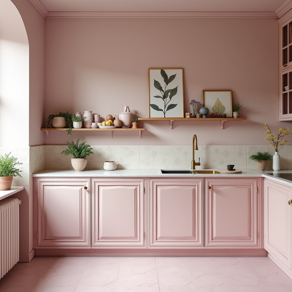 blushing boho kitchen 19