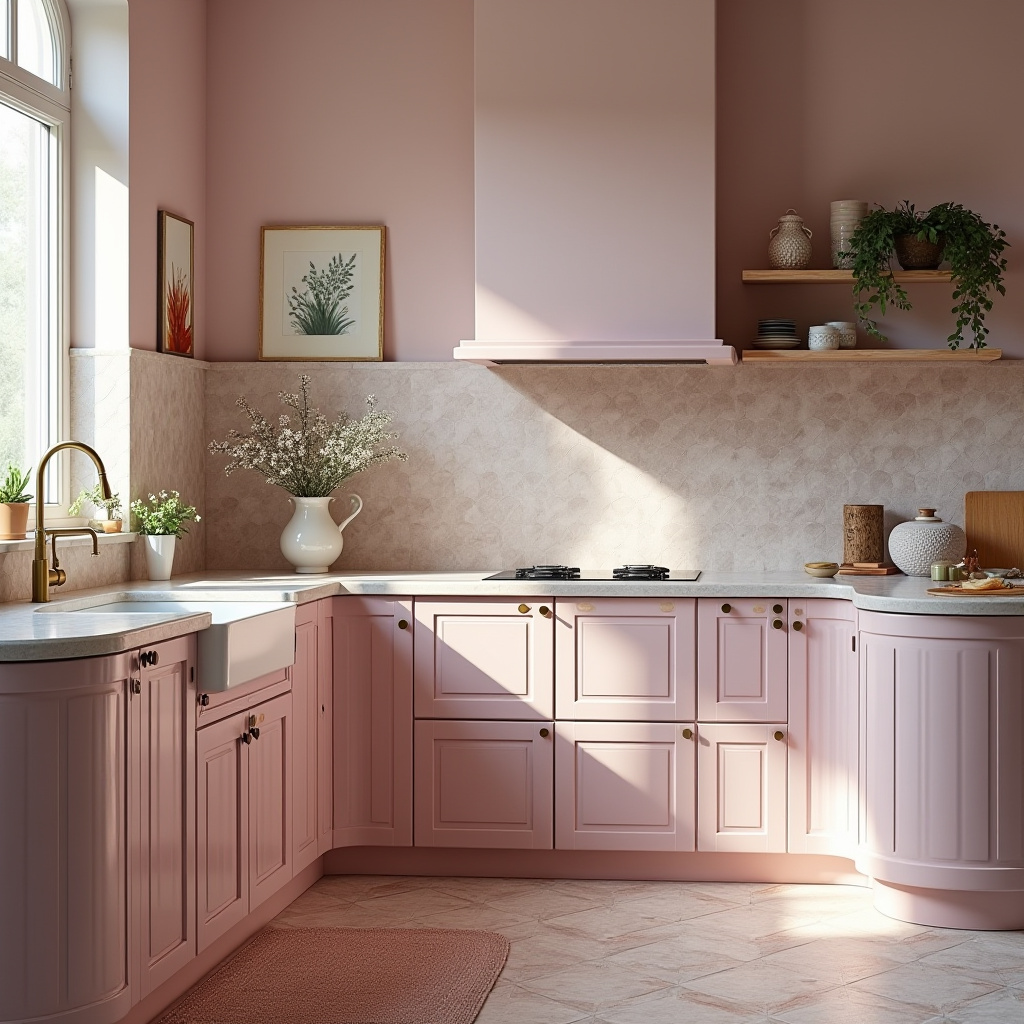 blushing boho kitchen 20