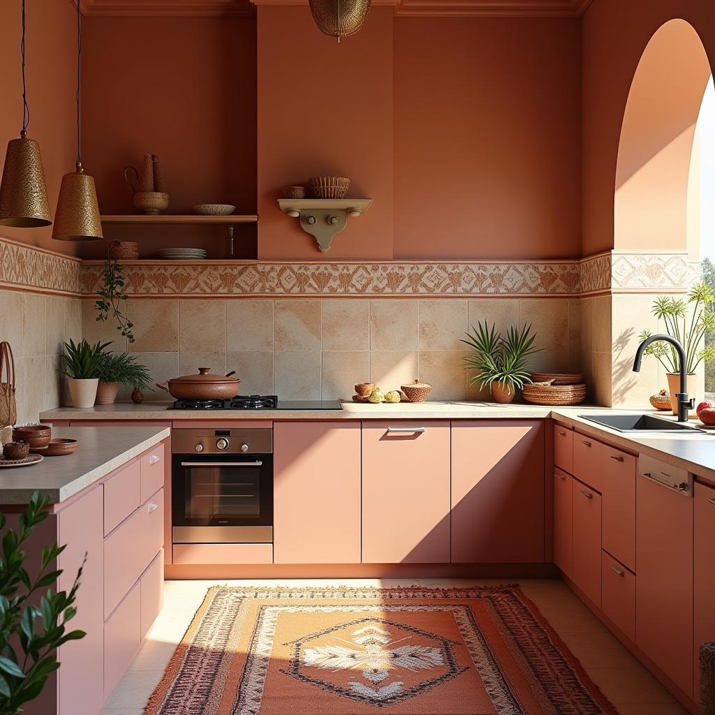 blushing boho kitchen 21