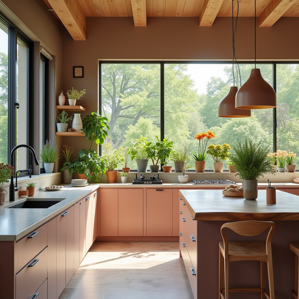 blushing boho kitchen 27
