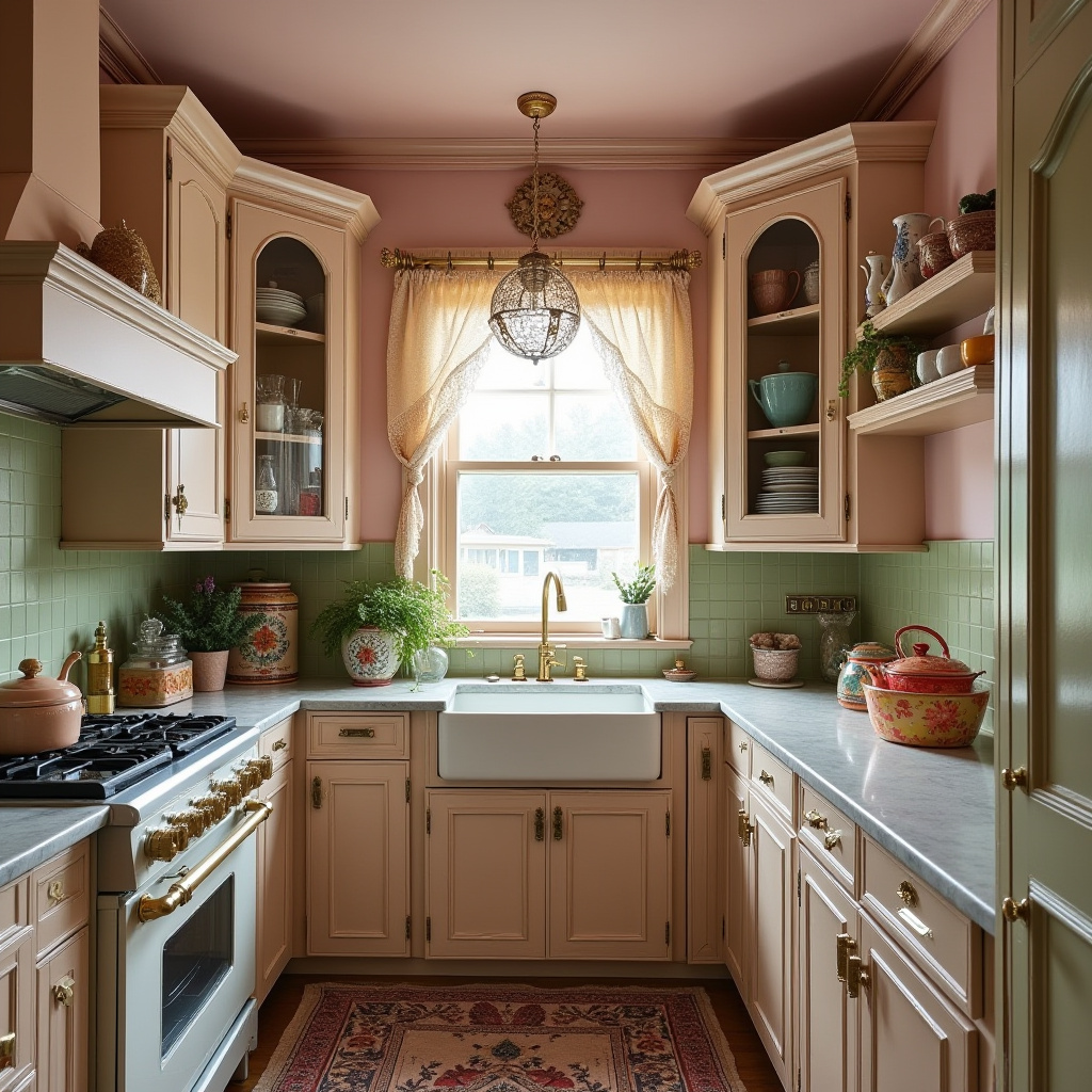 blushing boho kitchen 29