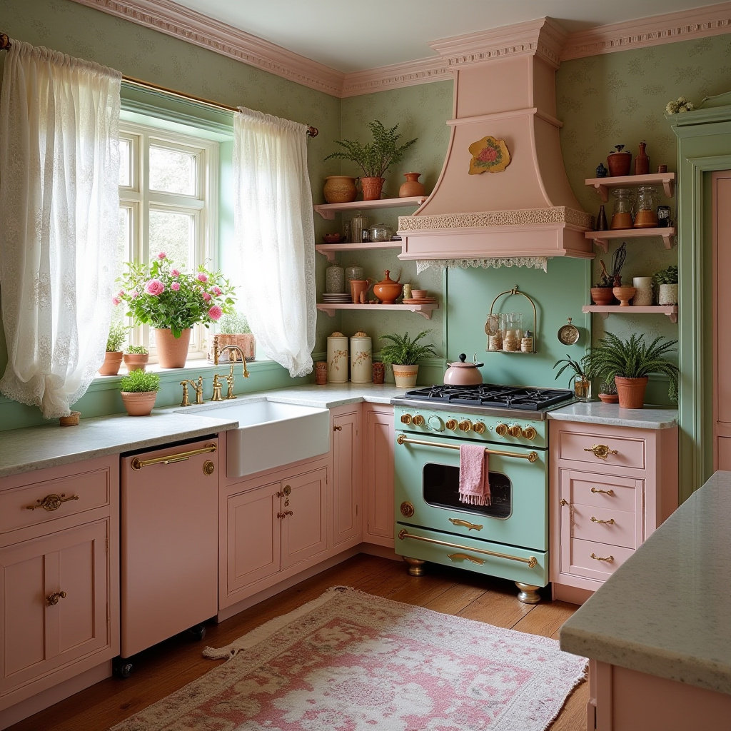 blushing boho kitchen 30