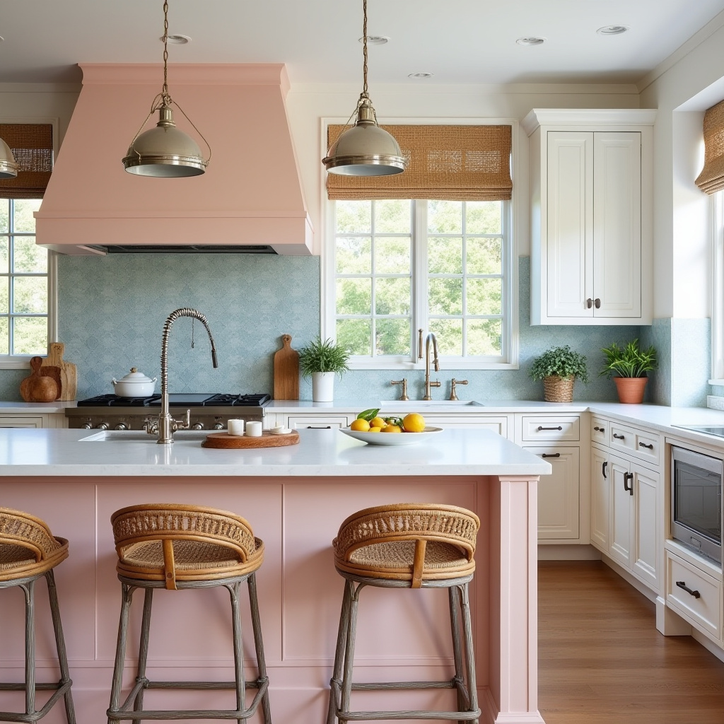 blushing boho kitchen 39