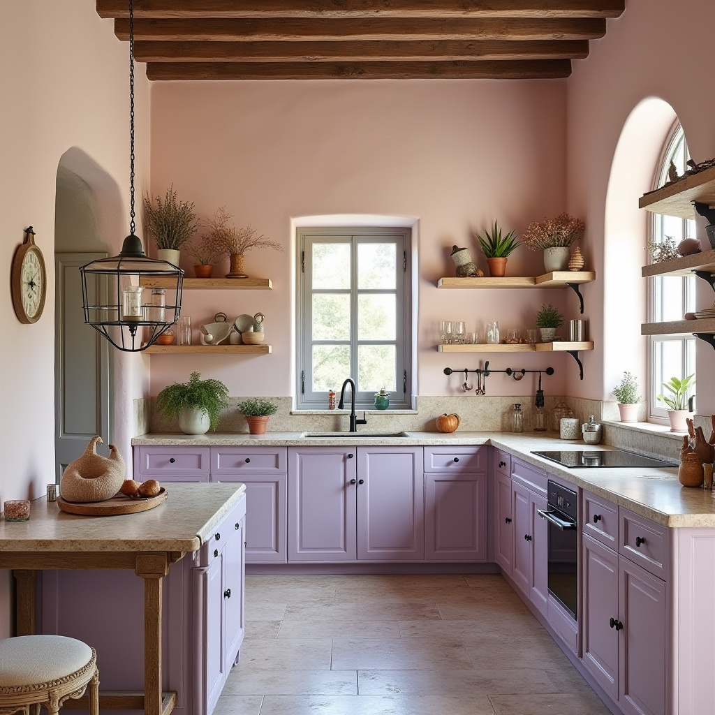 blushing boho kitchen 8