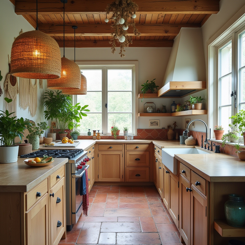 bohemian style boho kitchen ideas 2