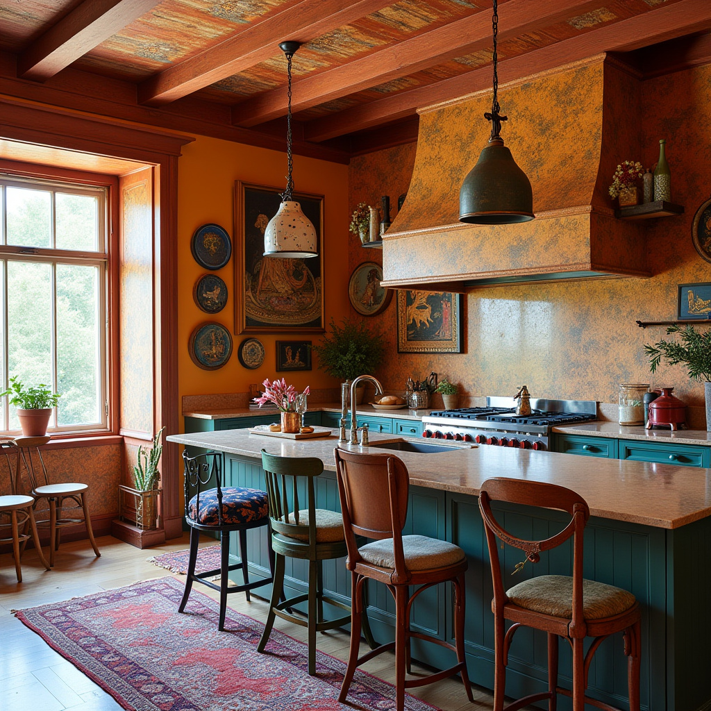 bohemian style boho kitchen ideas 20