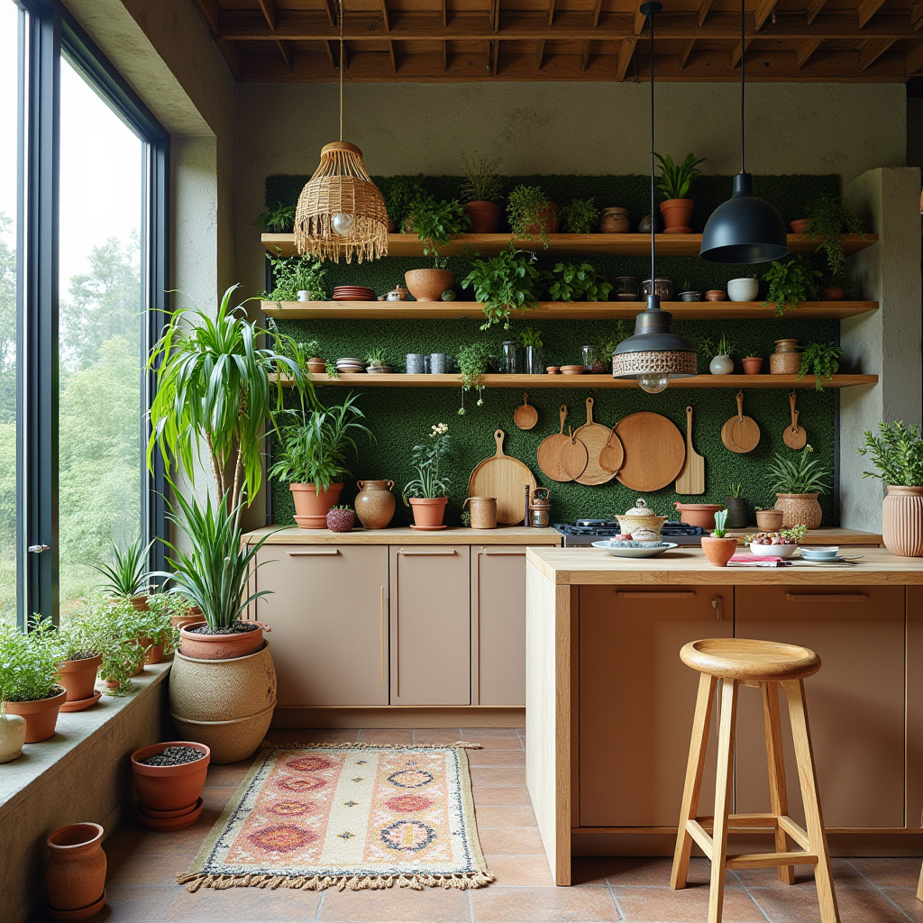bohemian style boho kitchen ideas 26