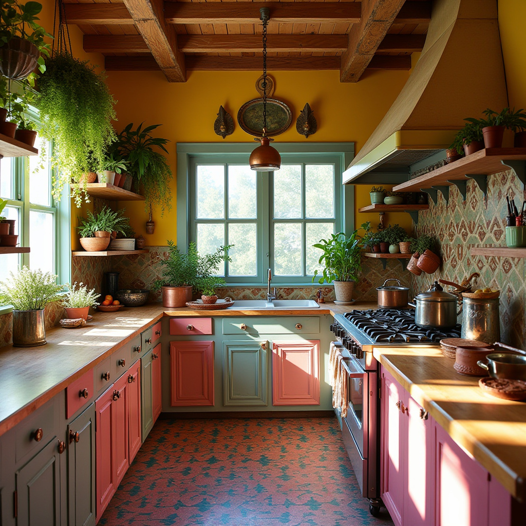 bohemian style boho kitchen ideas 3