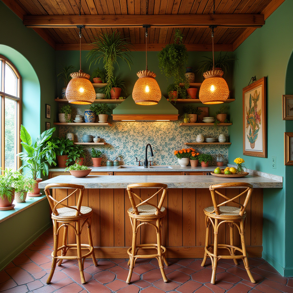 bohemian style boho kitchen ideas 9