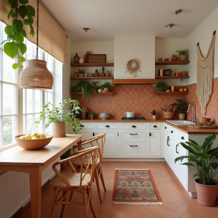 bohemian style boho kitchen ideas colour 1