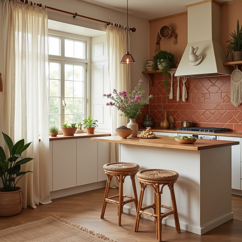 bohemian style boho kitchen ideas colour 2